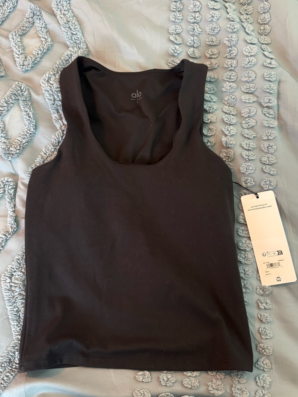 ALO Yoga Black Softsculpt No Nonsense Bra Tank